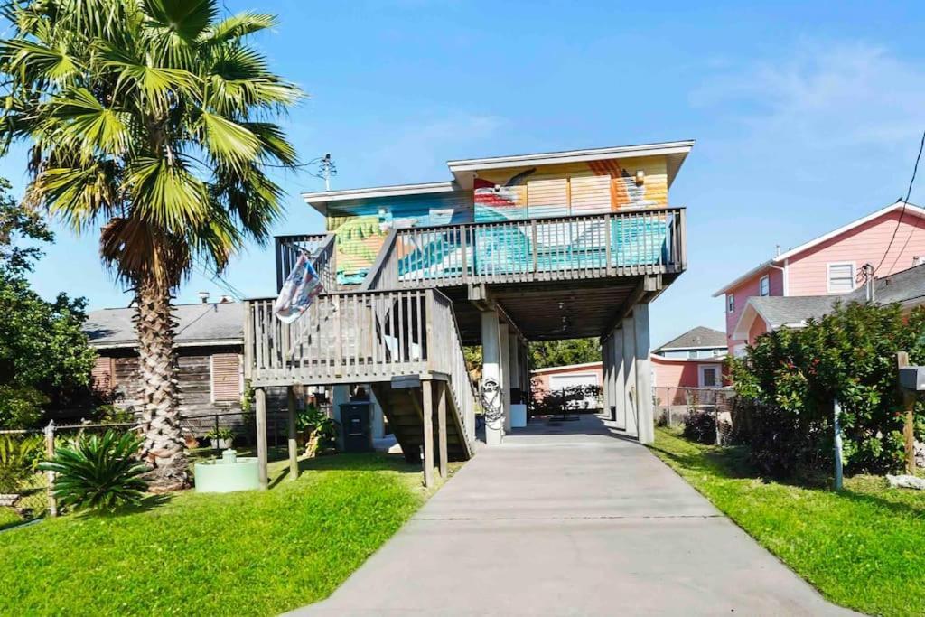 Galveston Beach House Family/Pet Friendly Exterior foto